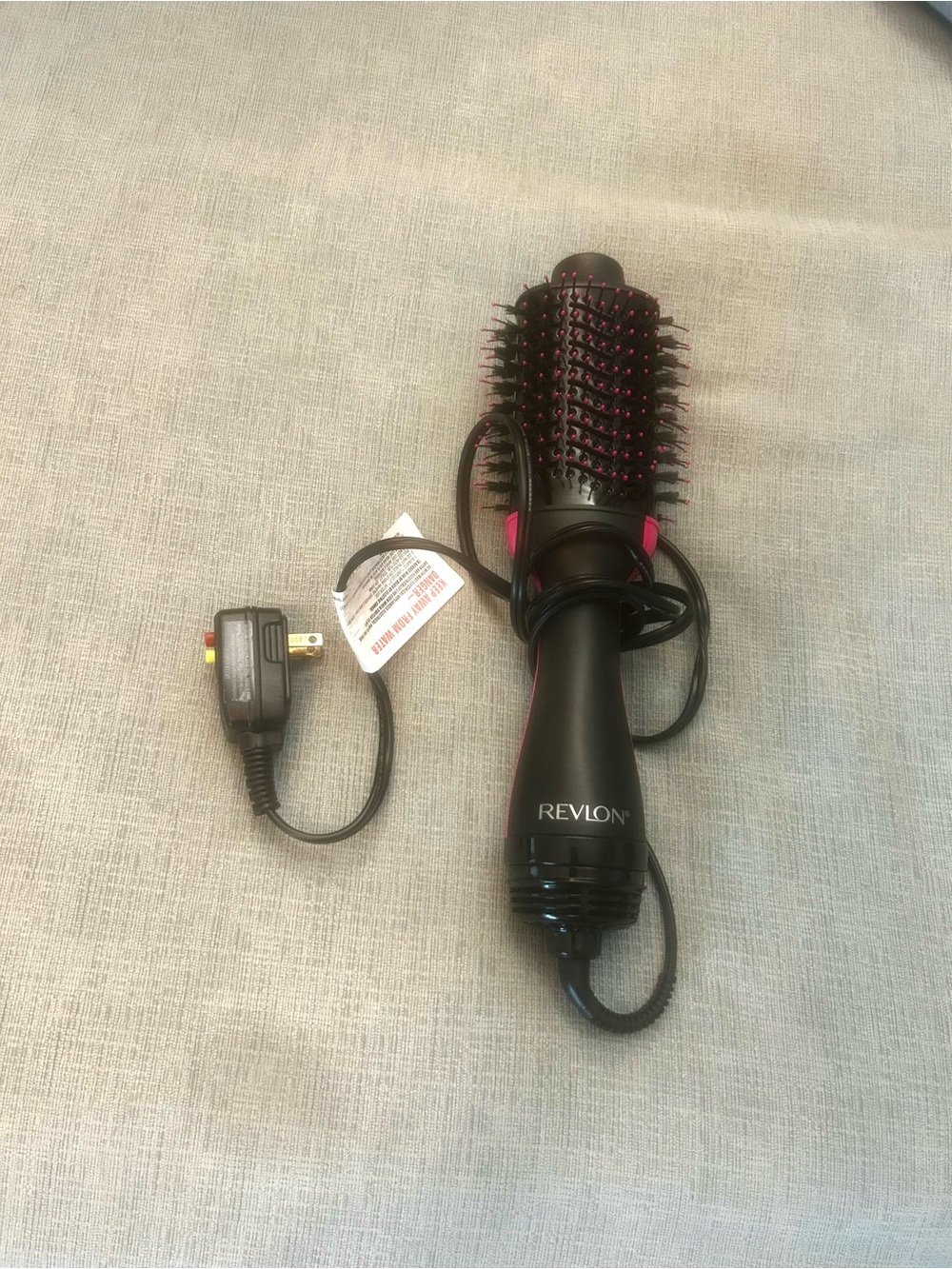 Revlon Hot Air Volumizing Brush - Black with Pink Accents
